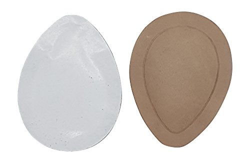 2 Paar orthopädische Taccofit Mittelfuß Pelotten Nappa Leder Pelotte in Tropfenform Spreizfuß, Unisex - Erwachsene Einlegesohle, beige, Doppelpack (38-40) Cover