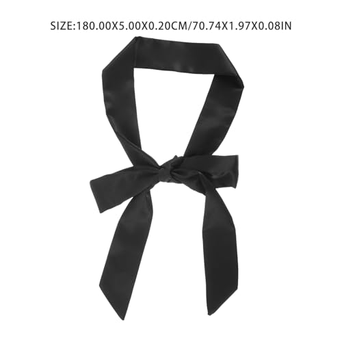 Black Satin Ribbon Belt Long Sash Belt Wedding Dress Bridal Waist RobeReplacement Special Occasion Accessories for Women, Women's Belts Accessories2