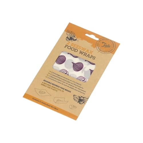 Tala Envolturas para Alimentos, Cera de Abejas, Estampadas, 16 cm x 16 cm