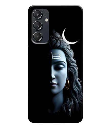 Image of Lord Shiva Half Face Printed Hard Back Case Cover Compatible for Samsung Galaxy M55 5G / M55S / F55 5G (Multicolor) - D1668