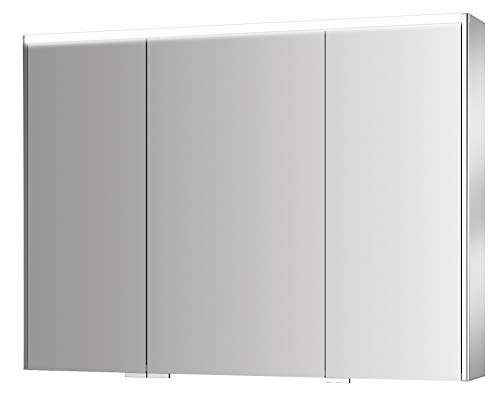 Jokey - Sieper Spiegelschrank Dekor ALU III-HL LED 100cm weiß Aluminium Jokey - Sieper Spiegelschrank Dekor ALU III-HL LED 100cm weiß Aluminium