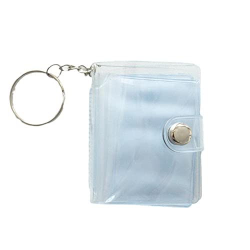 クリア PVC 小さな絵本ミニフォトアルバムキーホルダー写真キーチェーンクリスマス誕生日結婚披露宴ギフト 1 ピース/セット