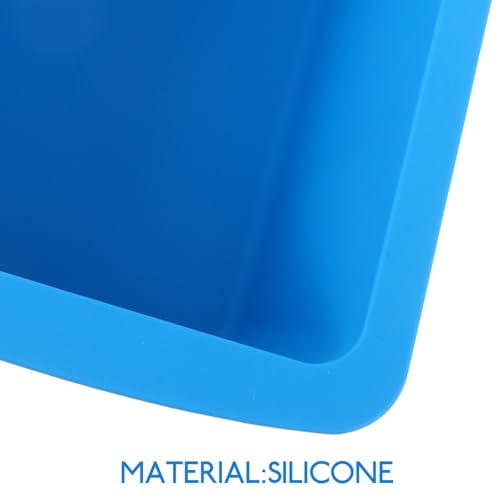 Molde Reutilizable de Silicona para Cubitos de Hielo 3L Azul miniatura 6