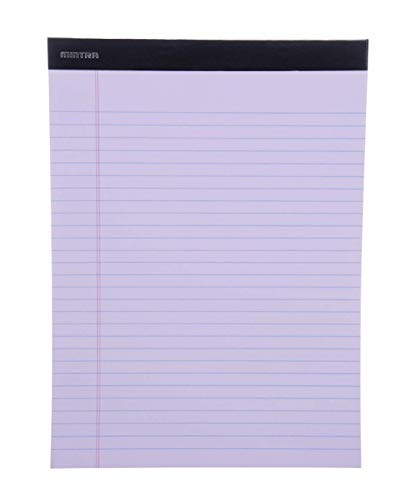 Mintra Office Blocos legais - (Pacote com 6 pastel, pastel, 21,6 x 28 cm, pautado largo)) - 50 folha