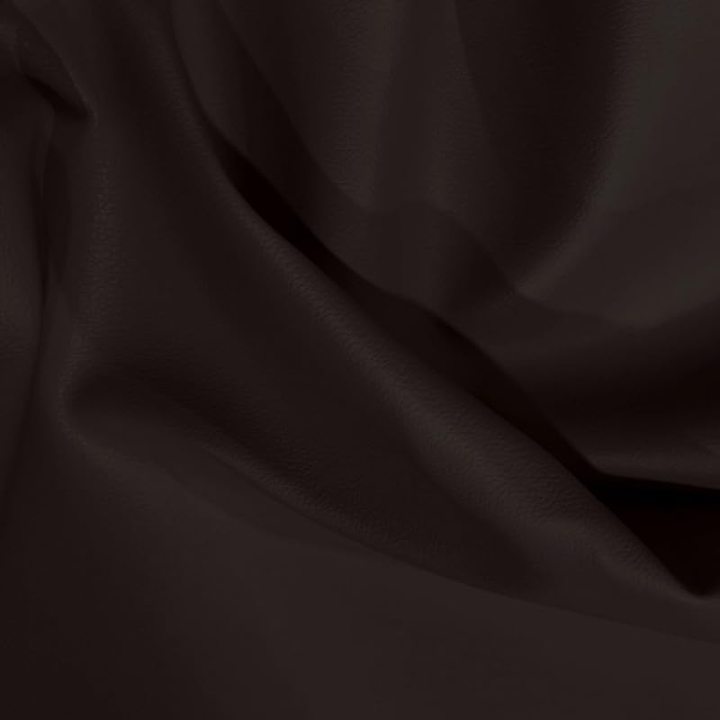 EU Fabrics Marine Vinyl Leatherette Fabric | Heavy Duty Fire Retardant Leathercloth for Outdoor Seating Covers | Waterproof UV Protection Faux Leather Sofa Material (Brown, 10 Metres x 137cm)
