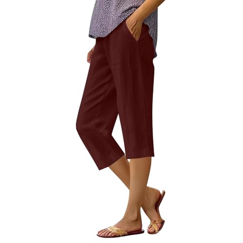 Pantalon court léger et ample pour un confort estival optimal