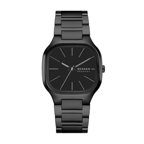 Skagen Herren Analog Quarz Uhr mit Edelstahl Armband SKW6935
