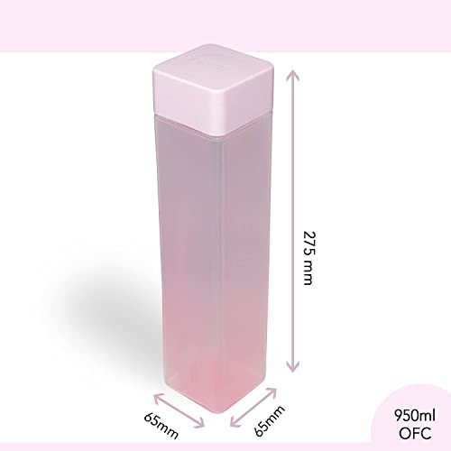 Image of Frosty Unbreakable Water Bottle 1 Litre | Set of 6 | Plastic Water Bottle | Office Bottle | Gym Bottle | Home | Kitchen