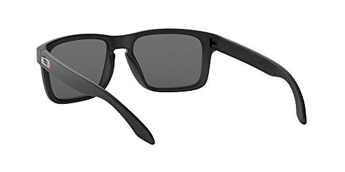 Oakley Holbrook Matte Black Flag Icon/Gray Sunglasses (Oo9102-E655) #TOP5