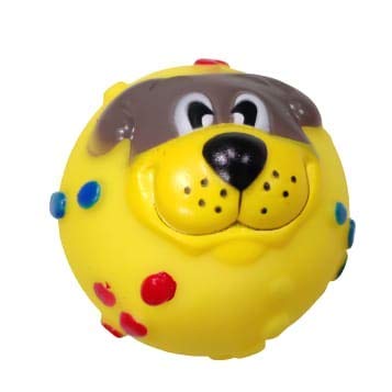 Pet Guard Squeaky Puppy Face Ball Rubber Toy for Dog 1 pcs Color May Very (B09GTKRTJJ) Amazon Price History, Amazon Price Tracker