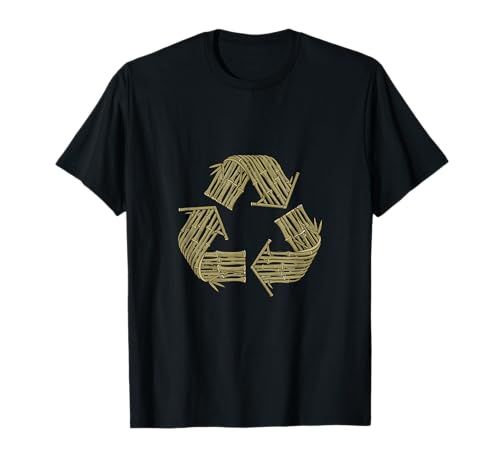 Bamboo Recycle Symbol Eco Sustainable Lifestyle T-Shirt