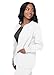 Sivvan Scrubs for Women - Front Snap Warm - Up Jacket - S8306 - White - XL