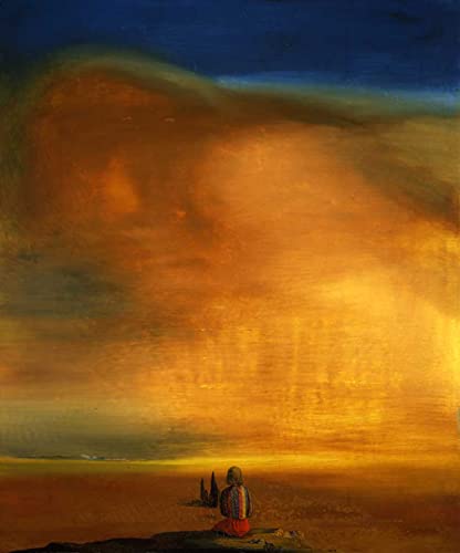 BOHU ARTS Salvador Dali Wall Art Dalí Sugar Sphinx Surrealist Framed Painting Canvas Art for Bedroom Livingroom Decoration Ready to Hang
