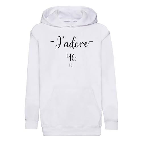Sweat à Capuche Enfant J'adore 46 Lot pour protéger du froid les petits habitants de Cahors