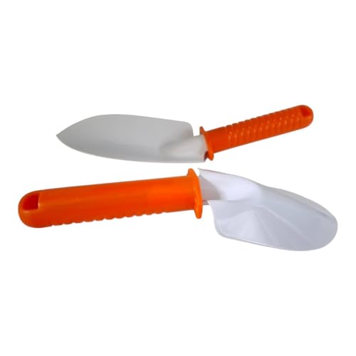 2-Pack Garden Hand Trowel Set – Heavy Duty Reinforced Curved Steel Blade, Ergonomic Non-Slip Handle, Durable Gardening Tool for Digging, Planting & Transplanting