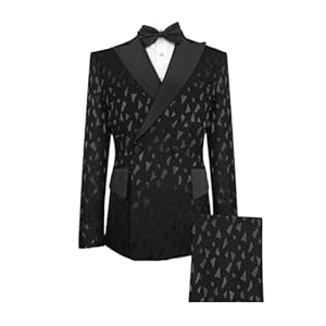 Men Luxury Printing Suit Wedding Party Shiny Blazer Pants 2 Piece Sets Slim Fit Jackets Elegant Tuxedo