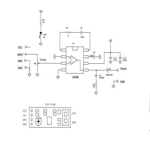 15Pcs Audio Amplifier Module Mini Lm386 Mono Power Amp Module 200 Times Gain Amplifier Board Mono Power Amplifier Hifi Diy #TOP6