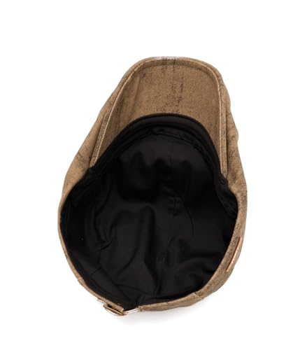 Image of Quanhaigou Retro Mens Women Flat Gatsby Newsboy Cap Ivy Irish Hats Driving Cabbie Hunting Warm Cap