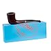Rossi Rubino Antico by Savinelli - Handmade Wood Briar Pipe, Deep Red, Hand Brushed, Polished Finish, 6mm (Brown-Red 8404)