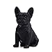 XuRX Décoration Statue Sculpture Artisanat Résine Figurine Pet Figurine Modèle Jouet Français Bulldog Statue Sculpture Intérieur/Extérieur Paysage Ornement for Voitures de Jardin à la Maison (Noir)