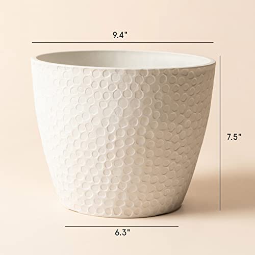 Lajoliemuseoutdoorplantersindoorflowerpots94inchplanterpotcontainerswhiteplantpotshoneycomb Urban Country Home Decor La jolie muse outdoor planters indoor flower pots 94 inch planter pot containers white plant potshoneycomb urban country home decor