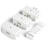 Black + Decker Wireless Remote-Control Outlet, Pack of 3 Outlets, 1 Remote - Premium Light Switches