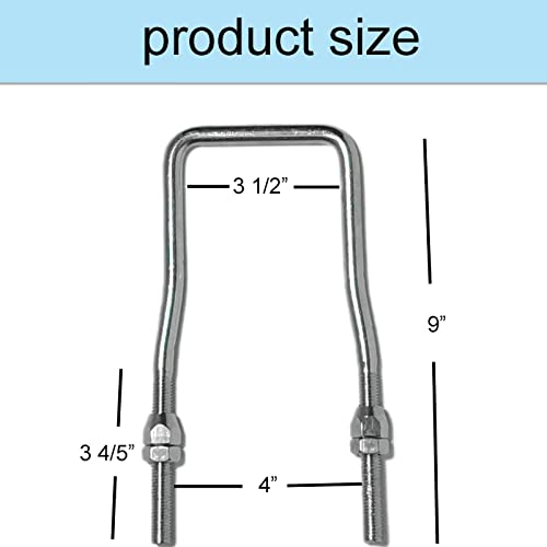 Gyart Trailer Spare Tire Mount U-Bolts 4 Or 5 Lug Spare Tire Carrier Holder Utility For Ski Boat, Fishing Boat Or Sailboat Trailer Spare Tire Bracket #TOP2
