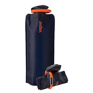 Vapur Flexible, Collapsible Wide Mouth Anti-Bottle with Detachable Carabiner