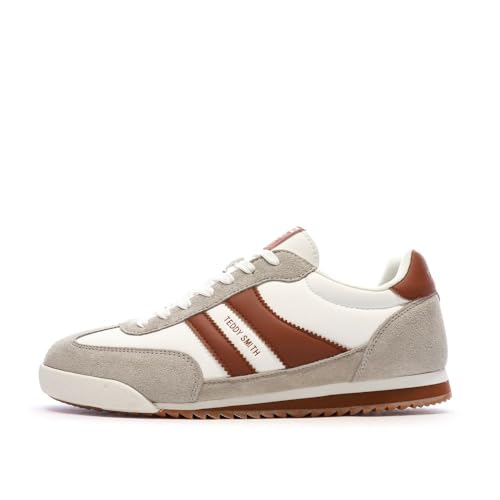 Baskets Teddy Smith 120503 marron/blanches, chaussures de mode urbaine pour homme