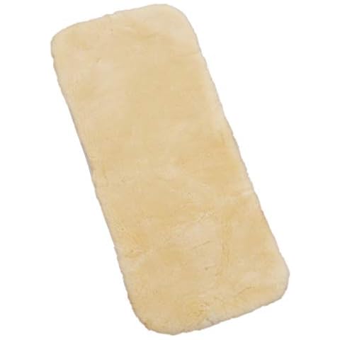 Lammfellauflage Comfort von WERNER CHRIST BABY- hochwertige Babyfell Sitzauflage/Sitzeinlage für Kinderwagen & Buggy mit Gurtschlitzen, die ideale Lammfelleinlage für Ihr Kind, universal 80cmx35cm Cover