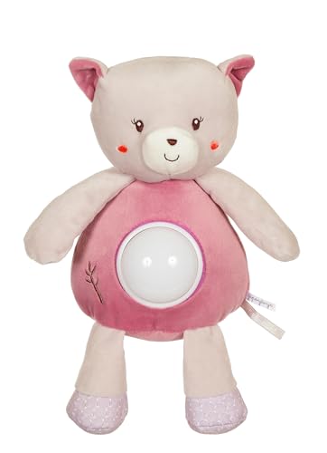 Peluche veilleuse chat aux lumières douces et apaisantes Gipsy Toys 13 cm
