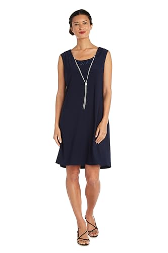 R&M Richards Women's Sheer Knee-Length Shift Dress and Jacket Set2