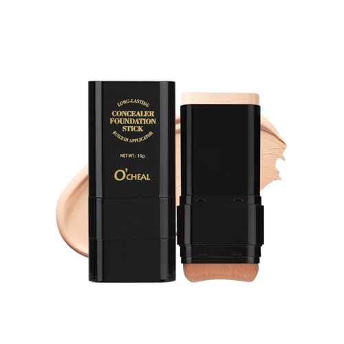 O'CHEAL Bâton de ligne de hauteur pour le visage - Éclaircissement durable et léger - Bâton de maquillage - Contour du visage - Beauté - 15 g - 01# ivoire