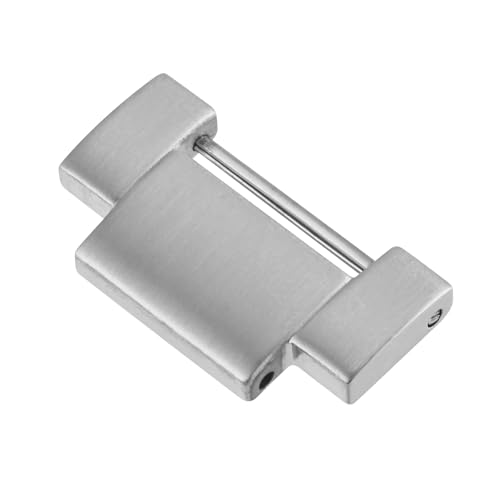 WOCCI 20mm Eslabones de Metal para Correa de Reloj de Metal Resistente, Acero Inoxidable 316L (Plata)