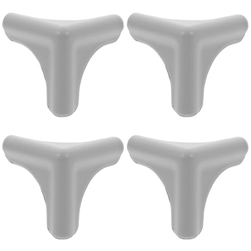 Image of ARTIBETTER 4Pcs Grey Silicone Corner Protectors for Range Hood and Furniture, Anti-Collision Table Corner Guards for Home Safety and Edge Protection