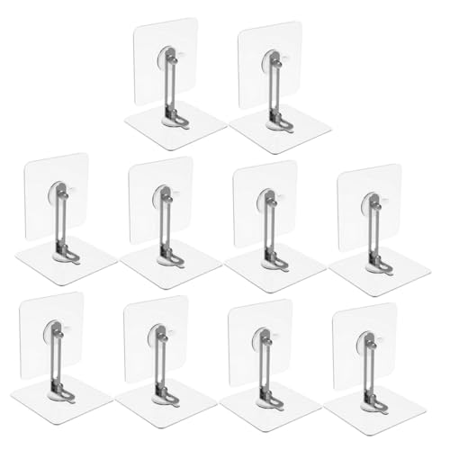 BESPORTBLE 10セット 防倒固定器 粘着式家具アンカー ドリル不要 壁傷けず設置簡単 転倒防止 ベビープルーフ テレビ棚 靴箱対応