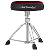 Pearl D-1500RST Roadster Drum Stool Round Seat with Drumsticks Red #3