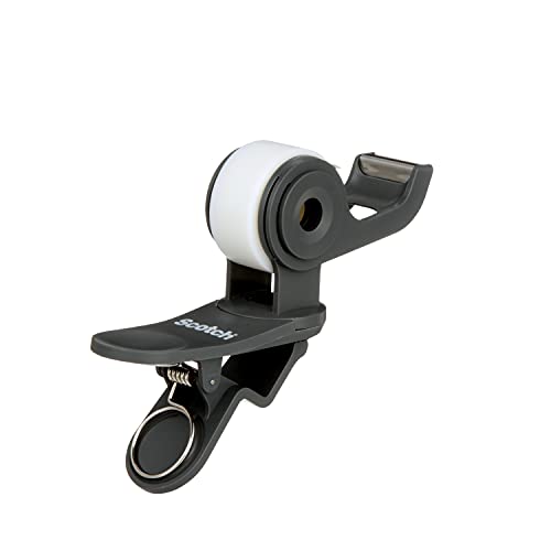 Scotch Tape Desktop Tape Dispenser, Clip and Twist, Dark Grey image 1