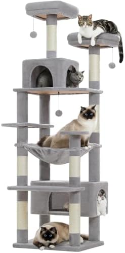 PAWZ Road Large 72 Inch Cat Tree and Tower for Indoor Cats - With...