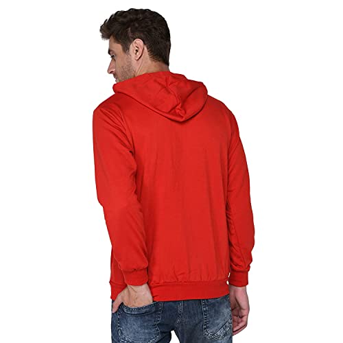 The SV Style Unisex White Hoodie with RED Print: Spider/Printed Black Hoodie/Graphic Printed Hoodie/Hoodie for Men & Women/Warm Hoodie/Unisex Hoodie