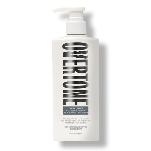 Image of oVertone The Ultimate Shampoo: Hydrating & Strengthening Hair & Scalp Conditioner, Supports Color Longevity, Invigorating Tea Tree & Peppermint, Vegan & Cruelty-Free