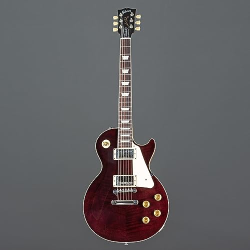 Gibson Les Paul Standard 50s Custom Color Figured Translucent Oxblood – Guitare Électrique à Coupe Simple - Les Beatles, Paul McCartney, John Lennon, RIngo Starr, George Harrison Gibson Les Paul Standard 50s Custom Color Figured Translucent Oxblood - Guitare Électrique à Coupe Simple – Image 3