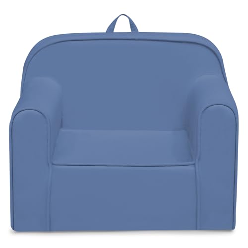 Image of Delta Children Cozee Chair -Foam Kids Chair for Ages 18 Months and Up, Indigo