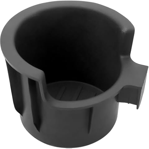 Cup Holder Insert for 2011-2019 Ford Super Duty Front Bench Seat Center Armrest Cup Holder LH Side Black # BC3Z-2813562-DA Cover