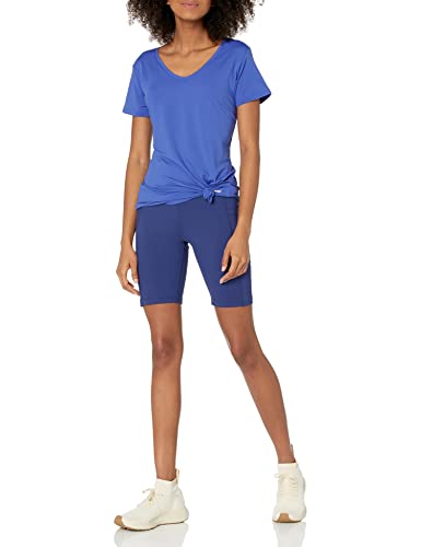 Image of Amazon Essentials Women's Active Quick Dry Tech Stretch Short-Sleeve V-Neck T-Shirt (Available in Plus Size), Pack of 2