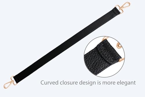 Image of 24.8 inch Leather Replacement Strap for Handbags Shoulder Bag with Metal Buckles