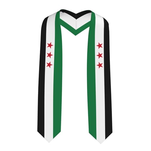 Flag of the Syrian revolution Graduation Stole First Generation College Student Honor Sash Personalized Graduation Accessories for Class of 2025 Ceremonies Stoles