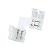 3528 2 Pin LED L Shape Connector - 10PCS iCreating 12V Single Color Solderless LED Light Strip Tape 90 Degree Corner Connectors for 8mm Wide Flexible SMD 3528 2835 Single Color LED Strip Lights