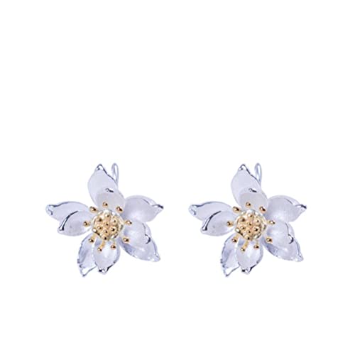 Boucles d'oreilles anémone personnalisées argent 925 cadeau idéal