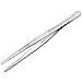 AAProTools Precision Blunt Serrated Tips Stainless Steel Thumb Forceps Tweezers 4.5